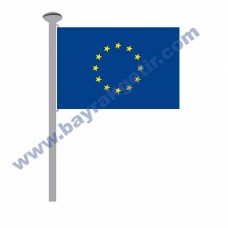 AVRUPA BİRLİĞİ GÖNDER BAYRAK 50x75 ( EBAT SEÇİNİZ )